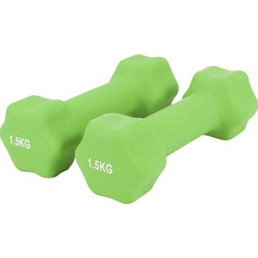 Gorilla Sports Hexagon Dumbbells 2x1.5kg