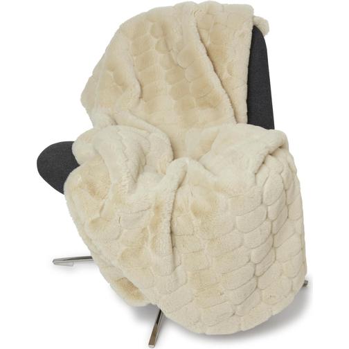 Skinnwille Bubble Filt Brun, Beige, Grå, Vit (180x120cm)