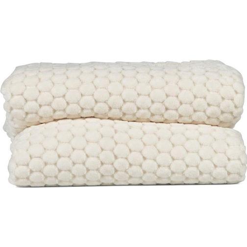 Sagaform Maja Filt Vit, Grön (170x130cm)