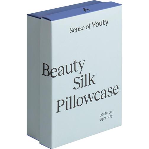 Beauty Silk Örngott Grå, Rosa (60x50cm)