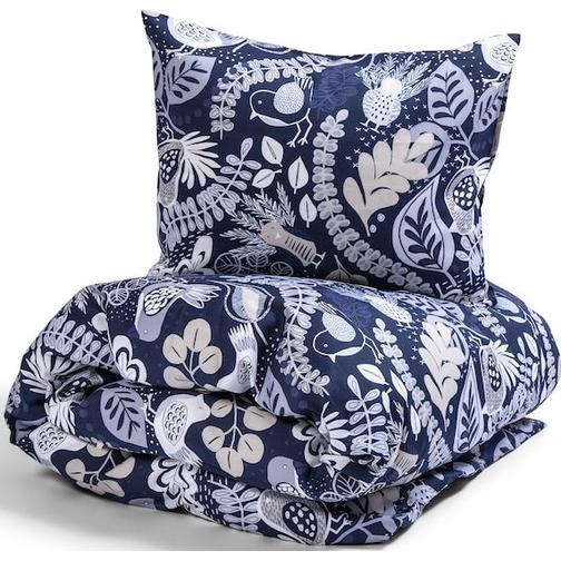 Kosta Linnewäfveri Stormhagen Påslakan Vit, Beige, Grön, Blå (210x150cm)