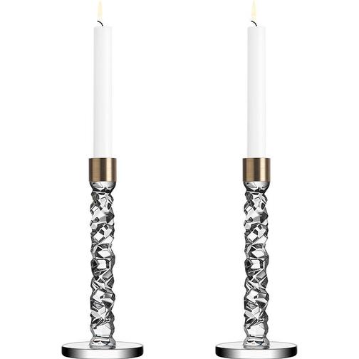 Orrefors Carat Ljusstake 24.2cm 2st