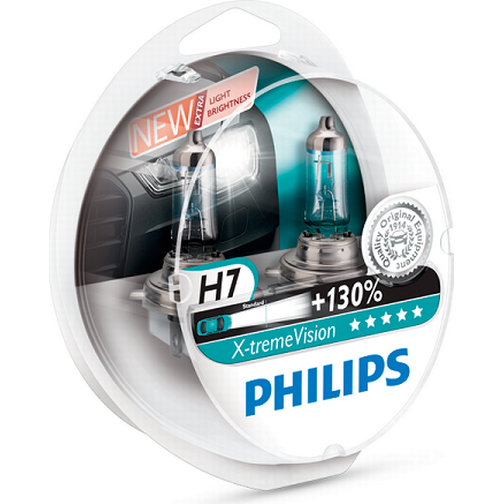 Philips X-tremeVision+ Xenon Lamps 55W H7