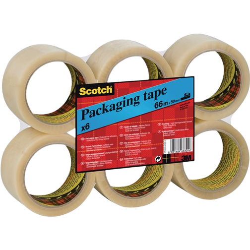 3M Scotch Packing Tape 371 PP 50mmx66m 6-pack