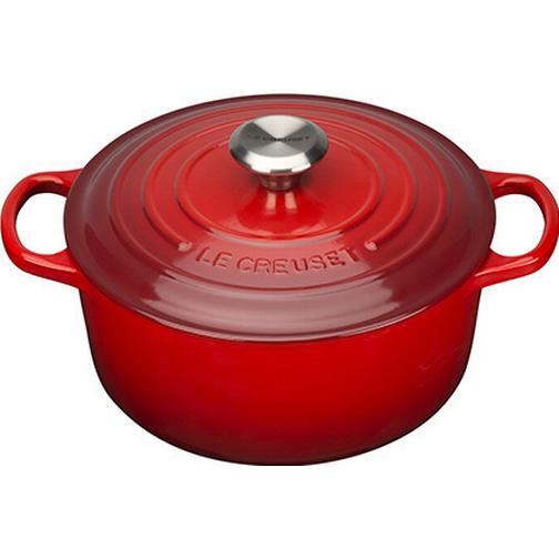 Le Creuset Cerise Signature med lock 4.2 L 24 cm