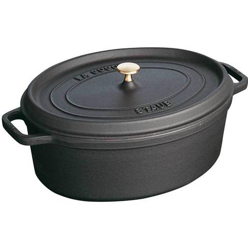 Staub Oval med lock 5.5 L