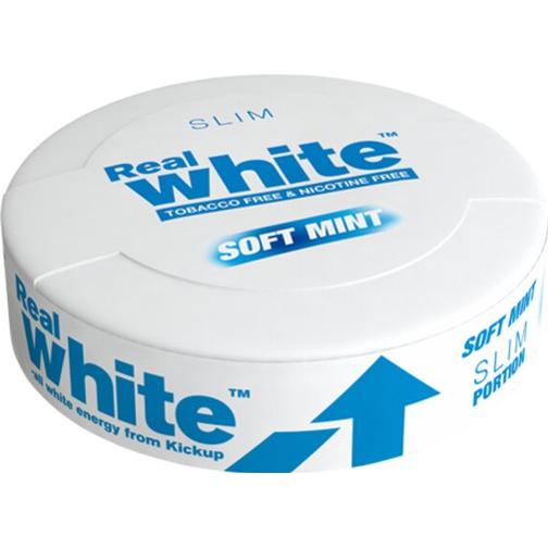 Kickup Real White Soft Mint Slim Nikotinfritt Snus 16.8g 10pack