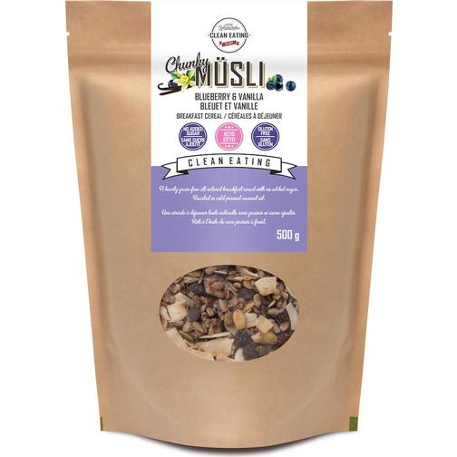 Clean Eating Organic Muesli Chunky Blueberries & Vanilla 500g