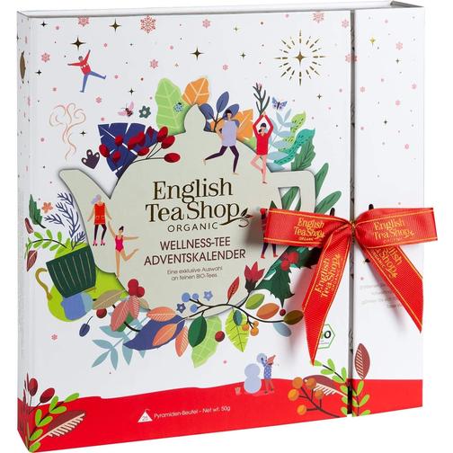 English Tea Shop Book Style White Advent Calendar