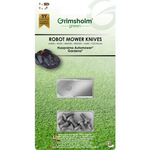 Grimsholm Robot Mower Blades 9pcs