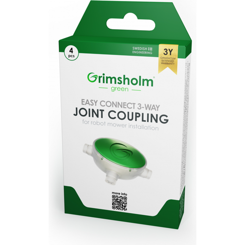 Grimsholm Easy Connect 3-way Joint Coupling 4-pack