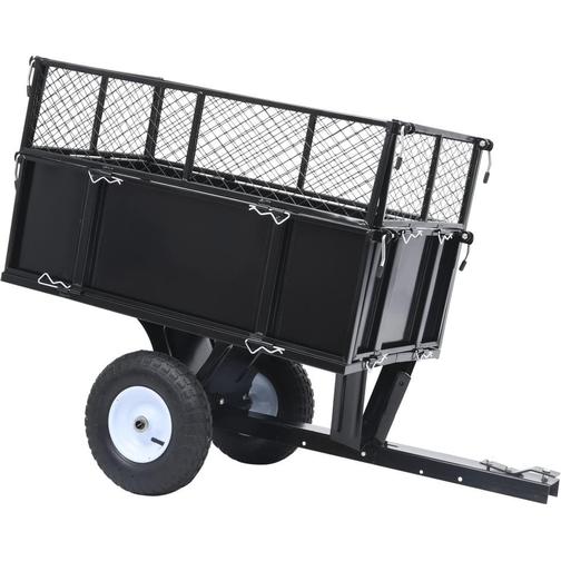 vidaXL Tipping Trailer for Lawn Mower 92449
