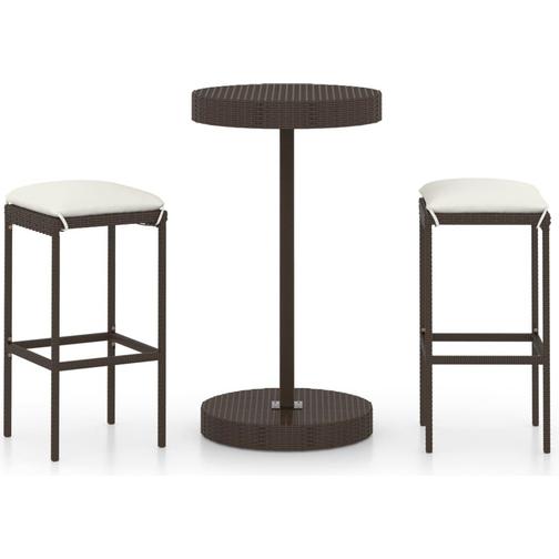 vidaXL 3064758 Bargrupp, 1 Bord inkl. 2 Stolar