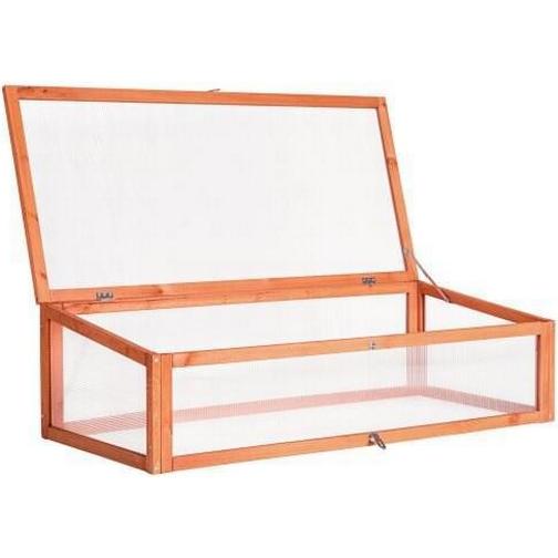 tectake Greenhouse for Raised Beds 115x53x34cm Trä