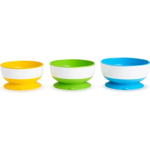 Munchkin Stay Put Suction Bowls 3-pack