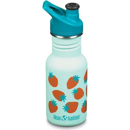Klean Kanteen Kid Classic Bottle 355ml Blue Tint Strawberries