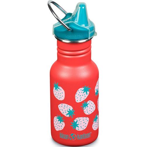 Klean Kanteen Kid's Classic Sippy Bottle Coral Strawberries 12oz