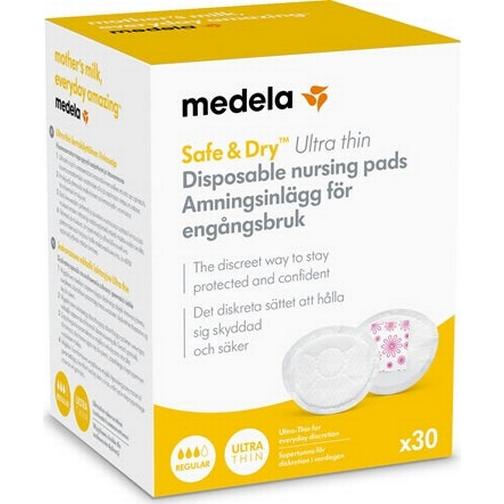 Medela Safe & Dry Ultra Thin Disposable Nursing Pads - 30pcs