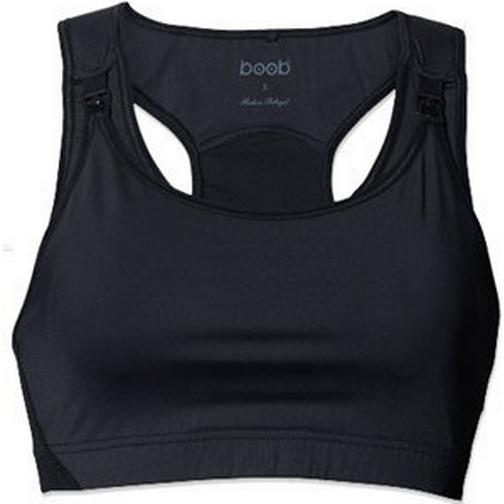 Boob Fast Food Sports Bra Black