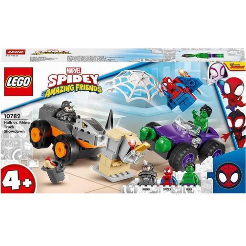 Lego Marvel Spidey Amazing Friends Hulk vs Rhino Truck Showdown 10782