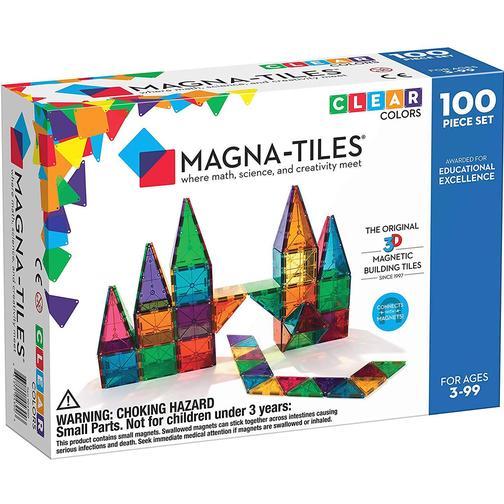 Magna-Tiles Clear Colors 100pcs
