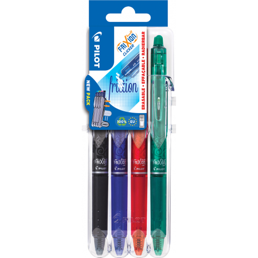 Pilot FriXion Clicker 2GO 0.7mm 4-pack