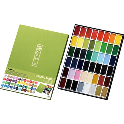 Gansai Tambi Aquarel Watercolors 48 Set