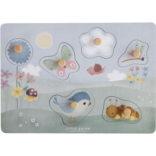 Little Dutch Tactile Puzzle Flowers & Butterflies