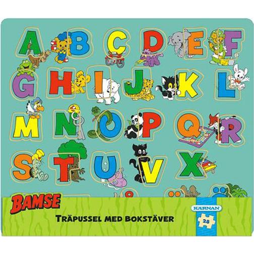 Kärnan Teddy Bear ABC Wooden Puzzle 28 Pieces