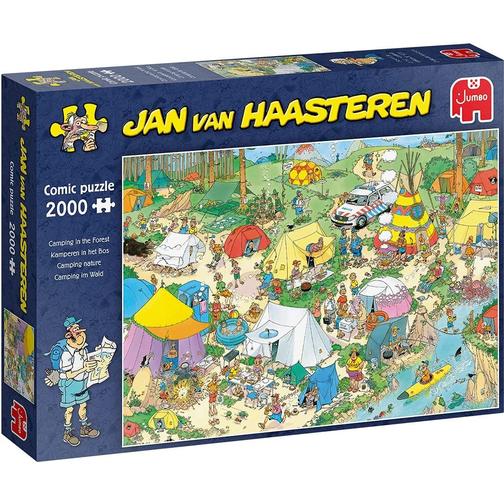 Jumbo Jan Van Haasteren Camping in the Forest 2000 Pieces