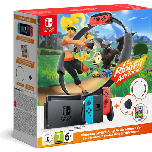 Nintendo Switch - Red/Blue - Ring Fit Adventure Set