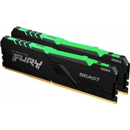 Kingston Fury Beast RGB Black DDR4 3200MHz 2x8GB (KF432C16BBAK2/16)