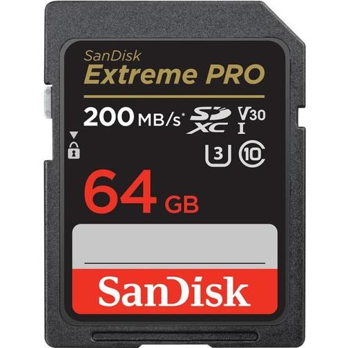 SanDisk Extreme Pro SDXC Class 10 UHS-I U3 V30 A2 200/90MB/s 64GB