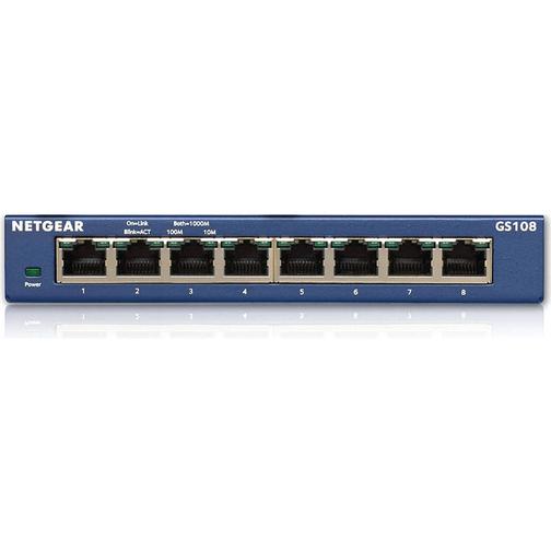 Netgear ProSafe 8 Port Gigabit Desktop Switch (GS108)