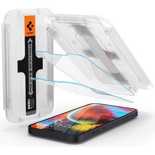 Spigen EZ FIT GLAS.tR Slim Screen Protector for iPhone 13 Pro Max 2-Pack