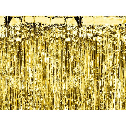 PartyDeco Draperi, Guld 90 x 250 cm