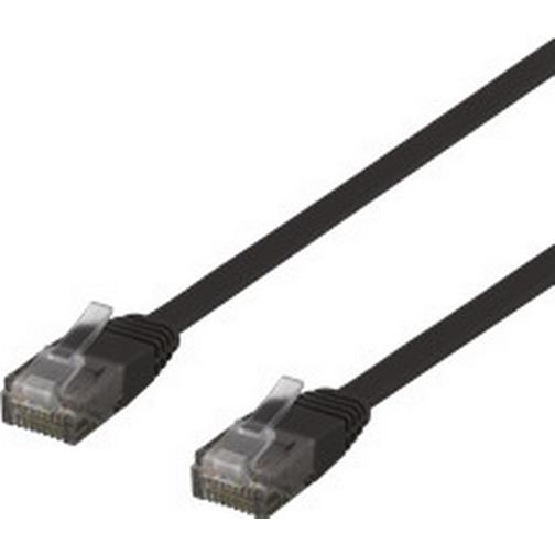 Deltaco Flat U/UTP Cat6 RJ45 - RJ45 0.3m
