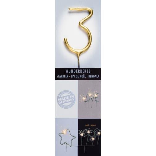 Sparkler Number 3 Gold