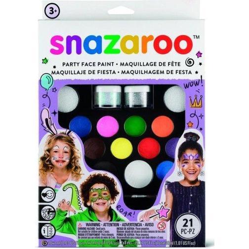 Snazaroo Face Painting Set with 20 Colors & Idea Booklet