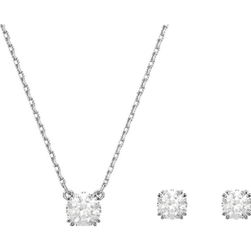 Swarovski Constella Round Jewellery Set - Silver/Transparent