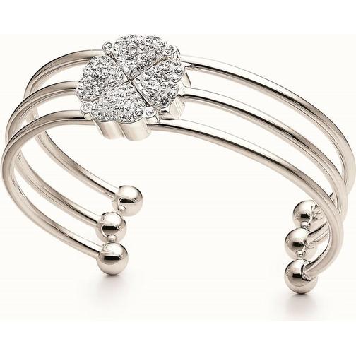 Folli Follie Heart4Heart Bracelet - Silver/Transparent