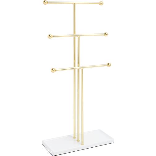 Umbra Trigem Jewelry Stand - White/Brass
