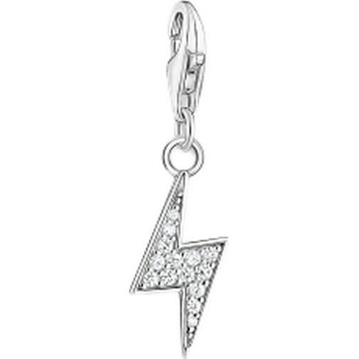 Thomas Sabo Charm Club Collectable Flash Charm Pendant - Silver/Transparent