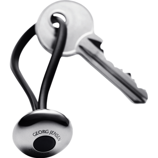 Georg Jensen Ellipse Keyring - Black/Silver