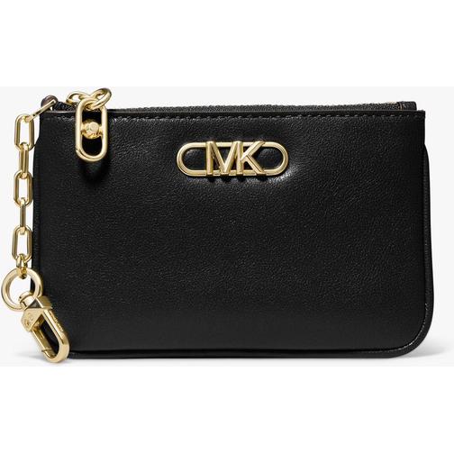 Michael Kors Parker Small Leather Zip Card Case - Black