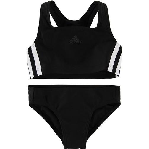 adidas Girl's 3-Stripes Bikini - Black/White (DQ3318)