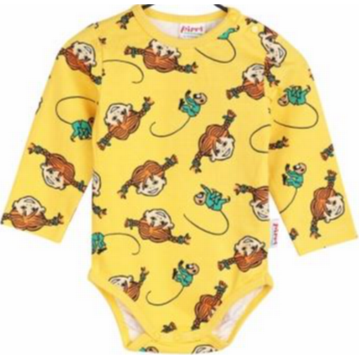 Martinex Pippi Långstrump Flätor Body - Solgul