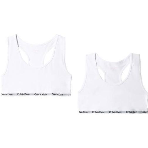 Calvin Klein Cotton Bralettes 2-pack - White