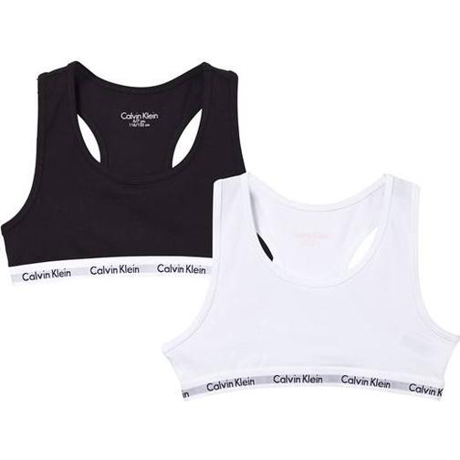Calvin Klein Branded Bralettes 2-pack - Black/White