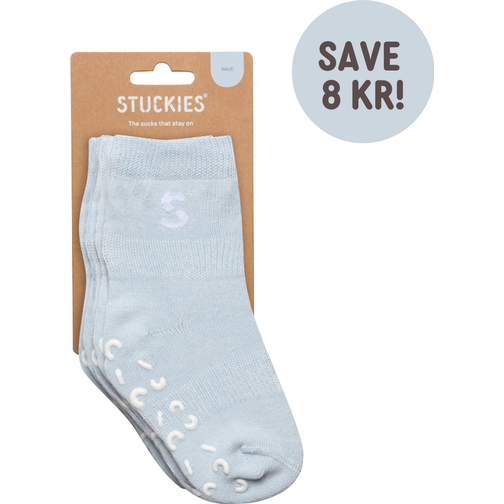 Stuckies Cotton Socks 3-pack - Wave
